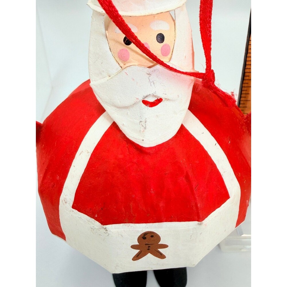 Dansk Santa Claus Christmas Ornament Lot Chef Cookies Free & Classic Heart Wood - Picture 16 of 16